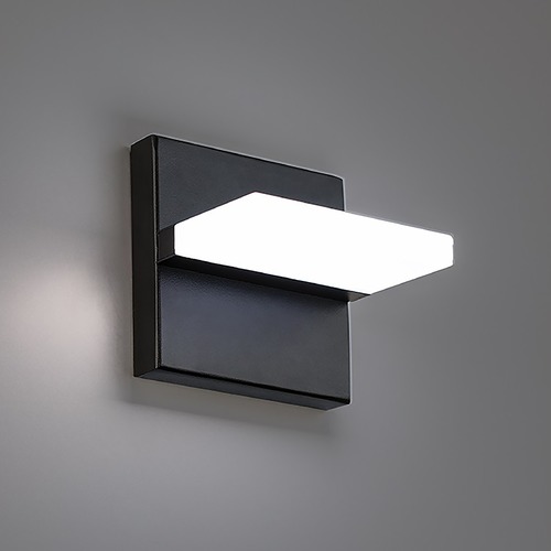 WAC Lighting Oslo 5-Inch Outdoor LED ADA Wall Light in Black 3000K by WAC Lighting WS-W23105-BK