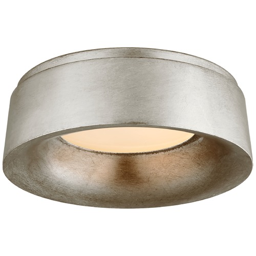 Visual Comfort Signature Collection Barbara Barry Halo Small Flush Mount in Silver by Visual Comfort Signature BBL4094BSL