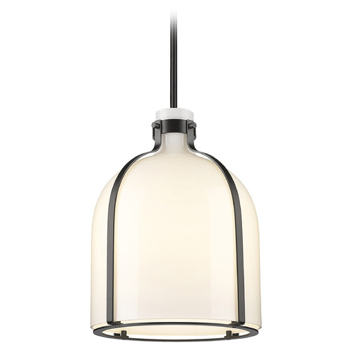 Z-Lite Pearson Matte Black Pendant by Z-Lite 818-12MB