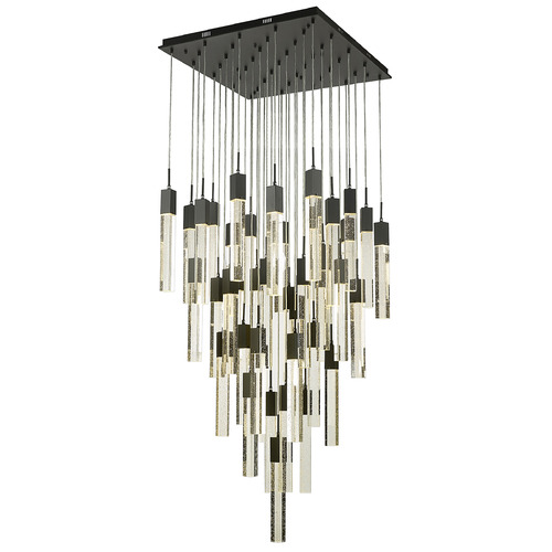 Original Glacier 41-Light LED Multi-Light Pendant in Matte Black by Avenue Lighting
