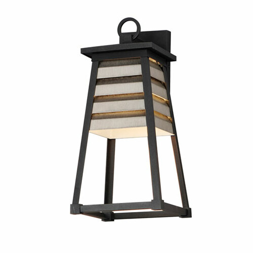 Maxim Lighting Shutters 18-Inch Outdoor Wall Light in Zinc & Black by Maxim Lighting 40634WZBK