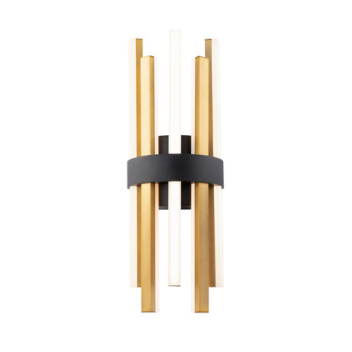 Modern Forms by WAC Lighting Harmonix 20-Inch LED Wall Sconce in Black & Aged Brass by Modern Forms WS-87920-BK/AB