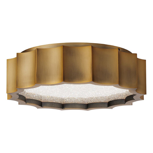 Schonbek Worldwide Lighting Tarte Aged Brass LED Flushmount Light