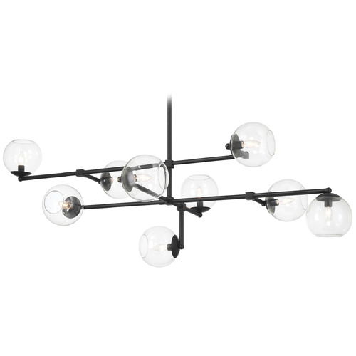 Minka Lavery Millikan Coal Black Pendant Light with Globe Shade