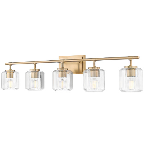 Z-Lite Z-Lite Landon Modern Gold Bathroom Light 7515-5V-MGLD
