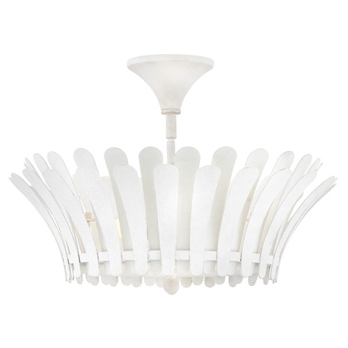 Hinkley Reina Textured Plaster LED Semi-Flushmount Light