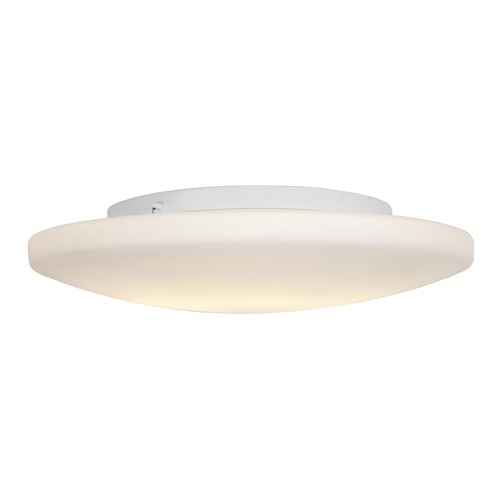 Access Lighting Modern Flush Mount with White Glass in White Finish by Access Lighting 50162-WH/OPL