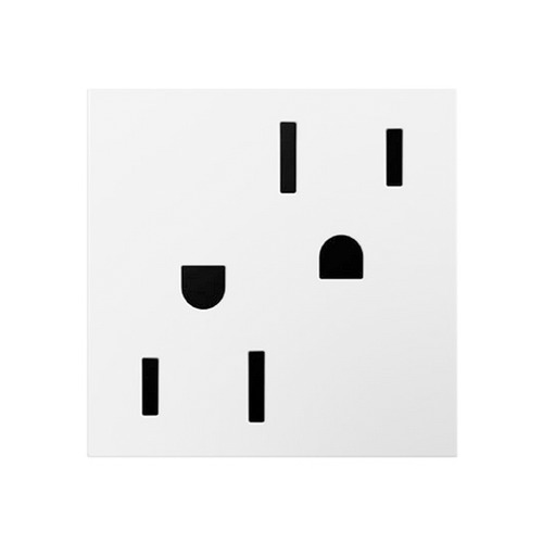 White Power Wall Outlet - Tamper Resistant