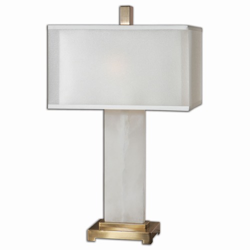 Athanas Alabaster Lamp by Uttermost Lighting