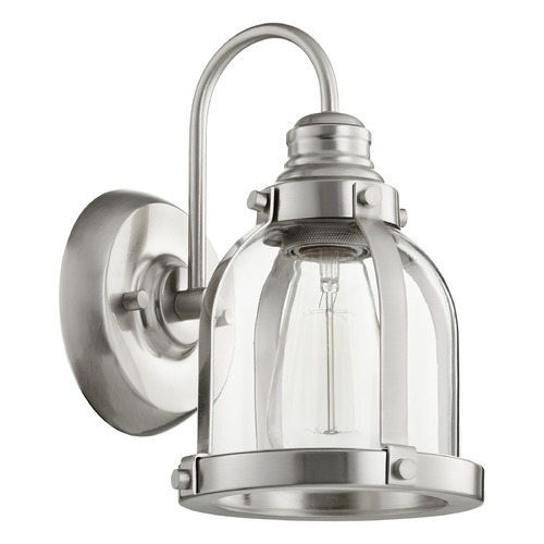 Satin Nickel Sconce by Quorum Lighting