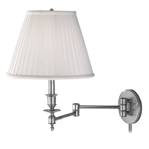 Ludlow Polished Nickel Swing Arm Lamp by Hudson Valley Lighting
