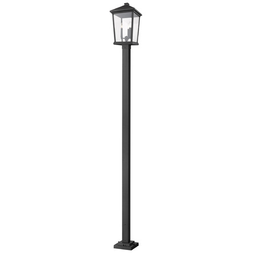 Z-Lite Beacon Black Post Light by Z-Lite 568PHXLS-536P-BK