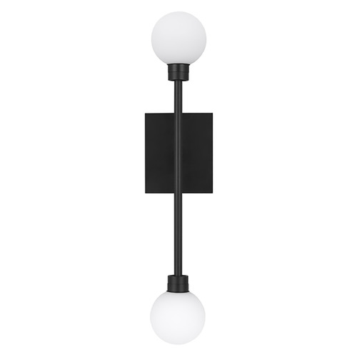 Visual Comfort Modern Collection Mara LED Wall Sconce in Matte Black by Visual Comfort Modern 700WSMRAB-LED927