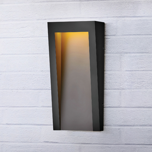 Hinkley Taper Textured Black LED Outdoor Wall Light 3000K by Hinkley Lighting 2144TK