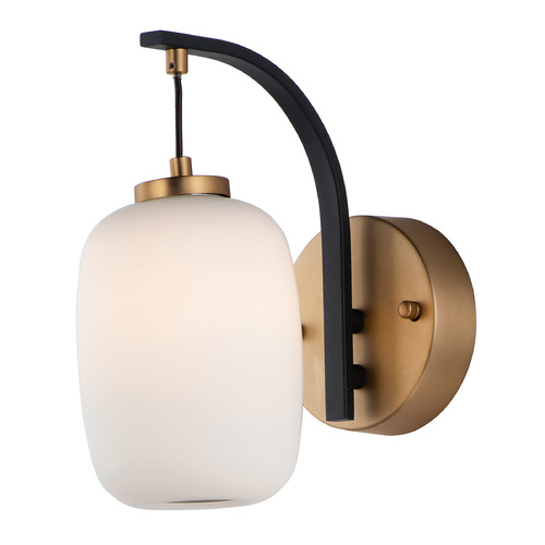 ET2 Lighting Soji LED Wall Sconce in Black & Gold by ET2 Lighting E25061-92BKGLD