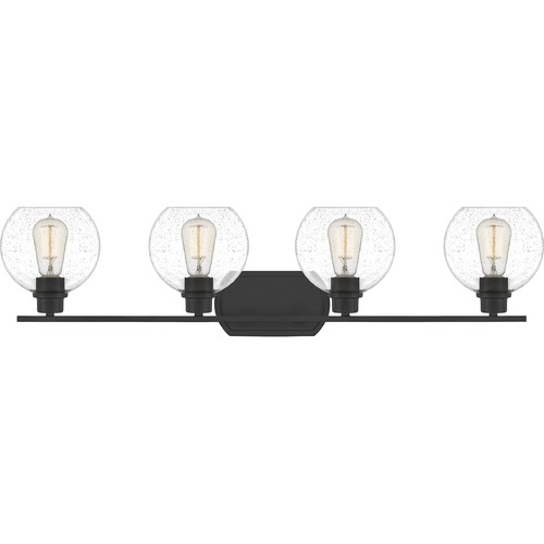 Quoizel Lighting Pruitt Matte Black Bathroom Light by Quoizel Lighting PRUS8636MBK