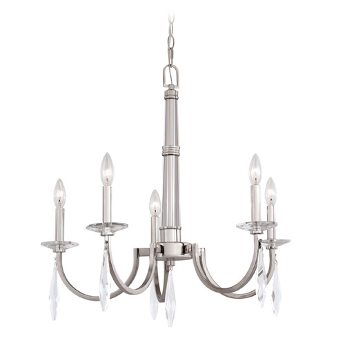 Vaxcel Lighting Hoyne Polished Nickel Chandelier
