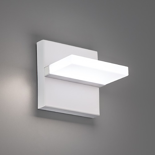 WAC Lighting Oslo 5-Inch Outdoor LED ADA Wall Light in White 3000K by WAC Lighting WS-W23105-WT