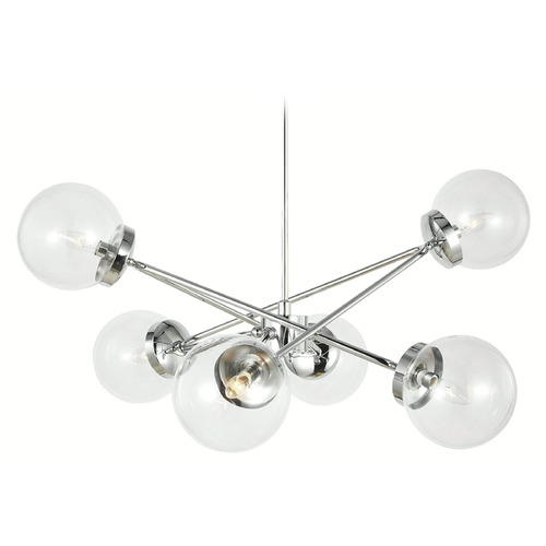 Visual Comfort Studio Collection Aerin Tierney Chrome Chandelier