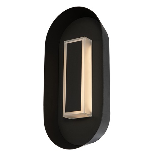 Prescott Small Outdoor LED ADA Wall Sconce in Matte Black by Kalco Lighting
