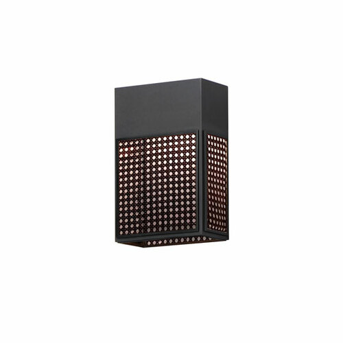 Lattice 12-Inch LED Outdoor Sconce in Black by Maxim Lighting