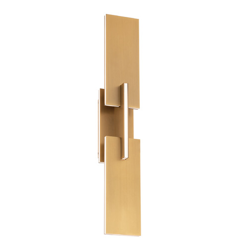 Modern Forms by WAC Lighting Amari 22-Inch LED Wall Sconce in Aged Brass by Modern Forms WS-79022-AB