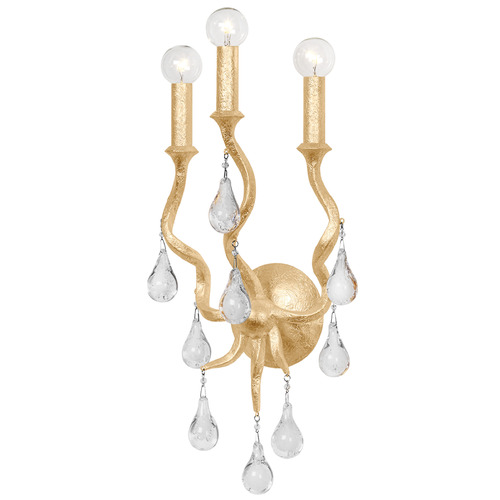 Corbett Lighting Corbett Lighting Aveline Gold Leaf Sconce 414-03-GL