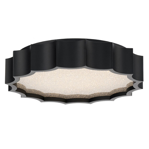 Schonbek Worldwide Lighting Tarte Black LED Flushmount Light