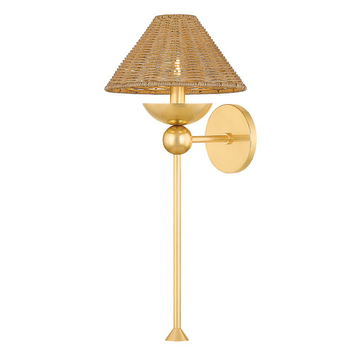 Mitzi By Hudson Valley Dabito Perilla Aged Brass LED Sconce
