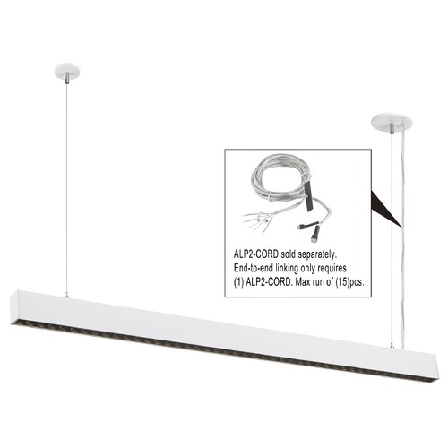 Recesso 46-Inch White LED Linear Office Light 3500K 5400LM