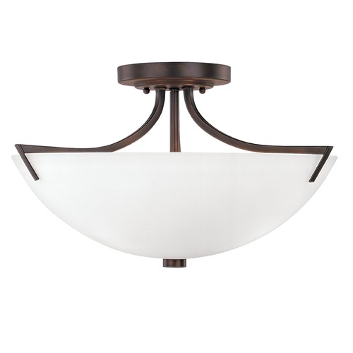 Capital Lighting Stanton 17-Inch Semi-Flush Mount in Bronze by Capital Lighting 4037BB-SW