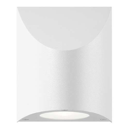 Shear Textured White LED Outdoor Wall Light by Sonneman Lighting