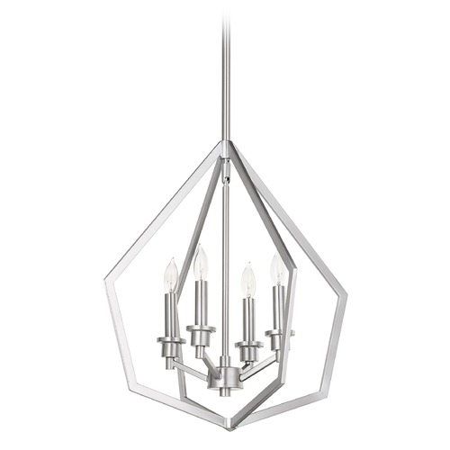 Quorum Lighting Knox Satin Nickel Pendant by Quorum Lighting 699-4-65