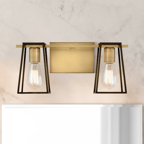 Filmore 16-Inch Heritage Brass & Oil Rubbed Bronze Bath Light by Hinkley Lighting