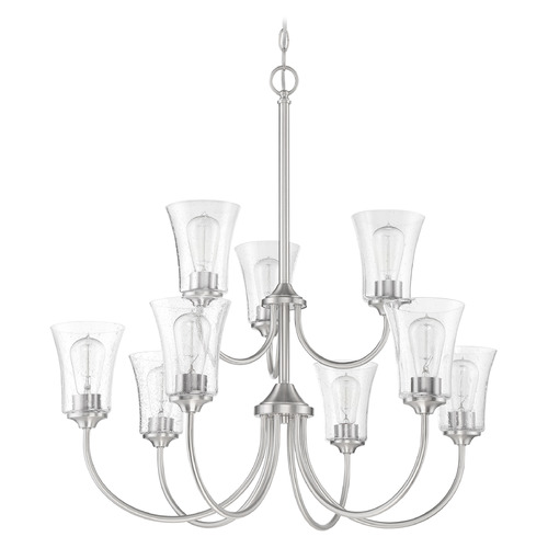 Craftmade Lighting Gwyneth Brushed Polished Nickel Chandelier by Craftmade Lighting 50429-BNK