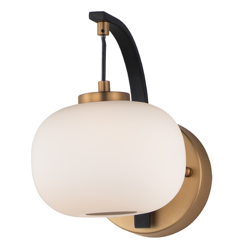 Soji LED Wall Sconce in Black & Gold by ET2 Lighting