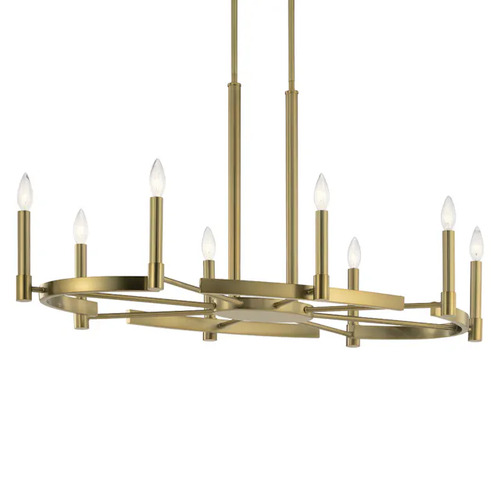 Kichler Lighting Tolani 8-Light Linear Light in Brass by Kichler Lighting 52429BNB