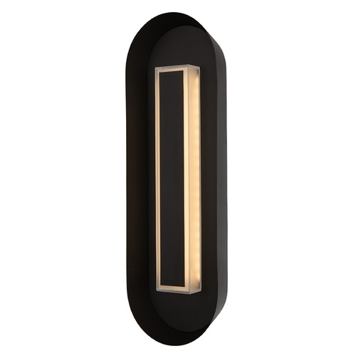 Prescott Large Outdoor LED ADA Wall Sconce in Matte Black by Kalco Lighting