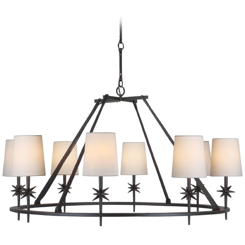 Visual Comfort Signature Collection Ian K. Fowler Etoile Large Chandelier in Black Rust by Visual Comfort Signature S5318BRL