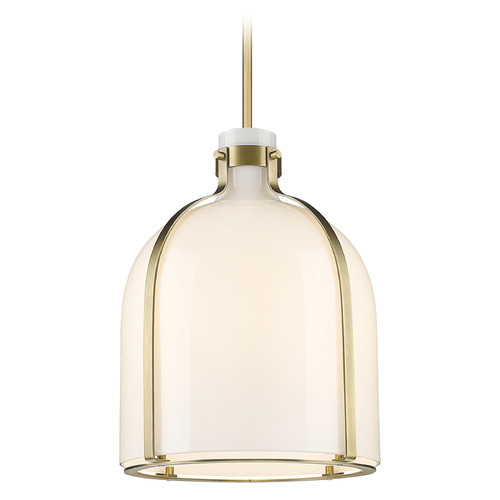 Pearson Rubbed Brass Pendant by Z-Lite