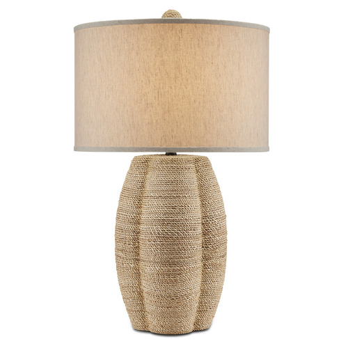 Karnak 30.50-Inch Table Lamp in Abaca Rope by Currey & Company