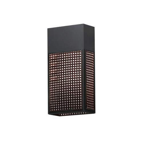 Maxim Lighting Lattice 16-Inch LED Outdoor Sconce in Black by Maxim Lighting 54804BK