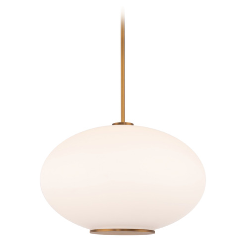 Modern Forms by WAC Lighting Illusion 16-Inch 2700K LED Pendant in Aged Brass by Modern Forms PD-72316-27-AB