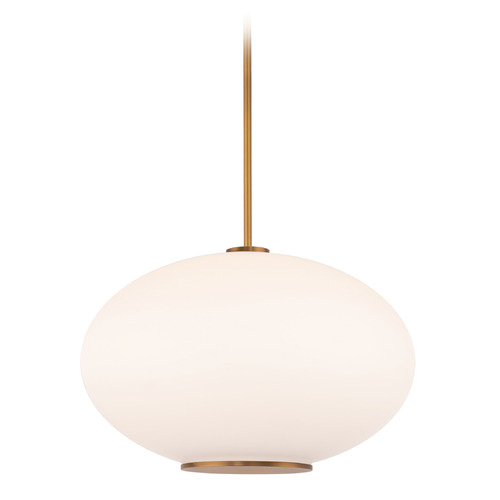 Illusion 16-Inch 2700K LED Pendant in Aged Brass by Modern Forms