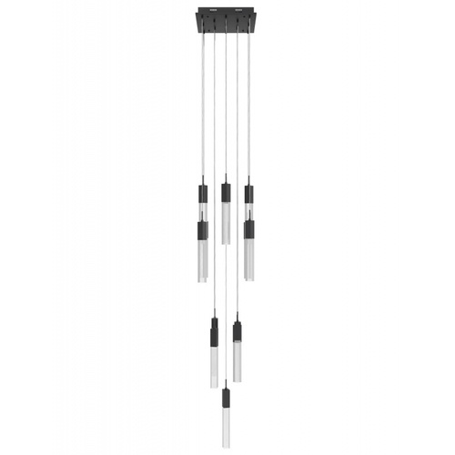 Glacier Snow 13-Light LED Pendant in Black by Avenue Lighting