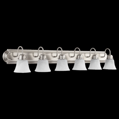 Satin Nickel Bathroom Light by Quorum Lighting