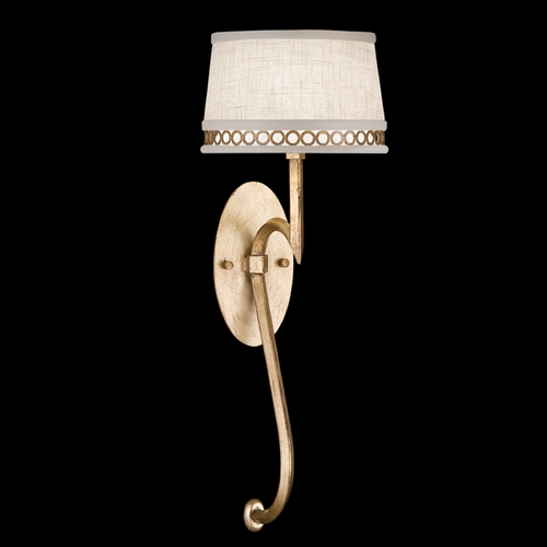 Fine Art Lamps Allegretto Gold Burnished Gold Leaf with Subtle Brown Highlights Sconce
