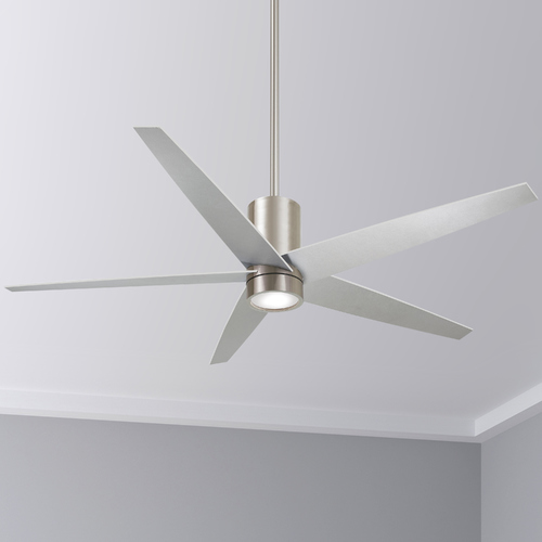 Symbio 56-Inch LED Fan in Brushed Nickel by Minka Aire