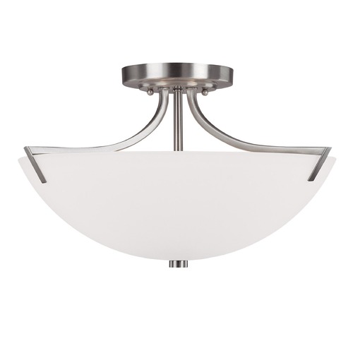 Capital Lighting Stanton 17-Inch Semi-Flush in Brushed Nickel by Capital Lighting 4037BN