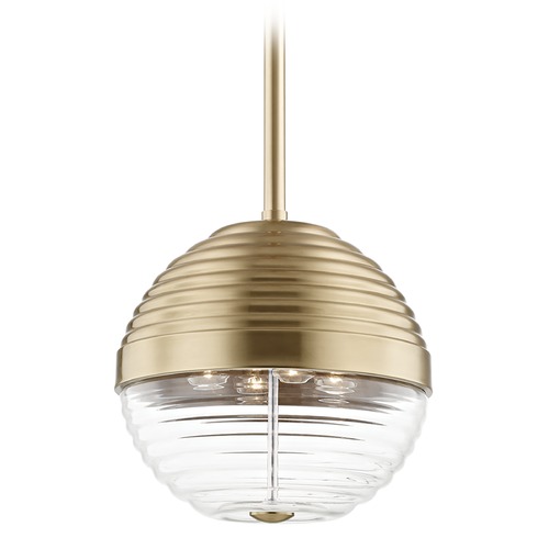 Hudson Valley Lighting Easton Aged Brass Pendant by Hudson Valley Lighting 1214-AGB